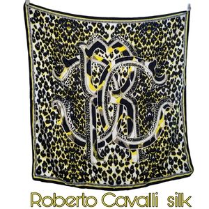 Roberto Cavalli 100% silk & authentic animal print 34"X34" scarf